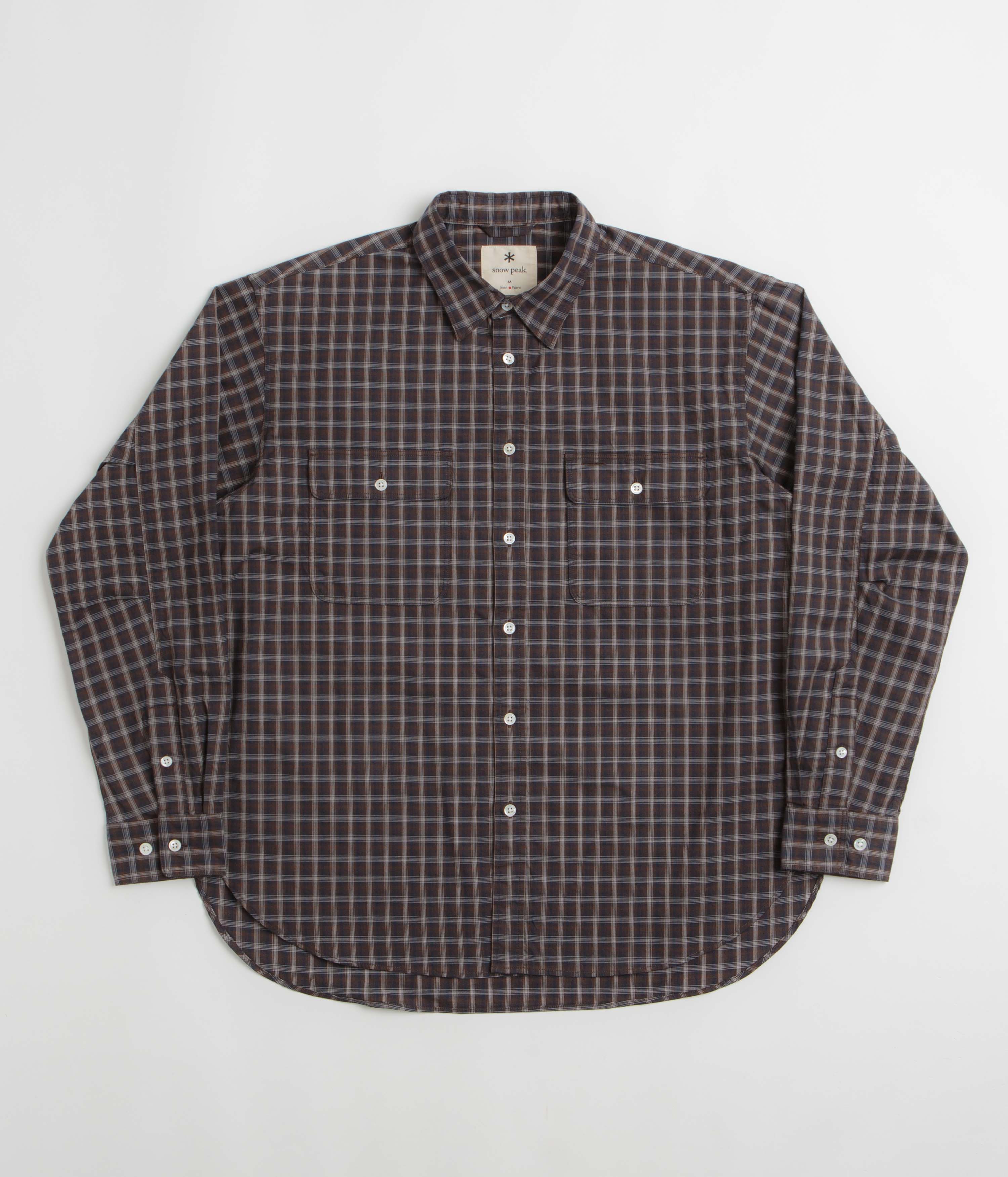 Snow Peak Ombre Check Shirt in Brown