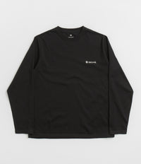 Snow Peak Onepoint Logo Long Sleeve T-Shirt in Black