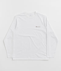 Snow Peak Onepoint Logo Long Sleeve T-Shirt in White