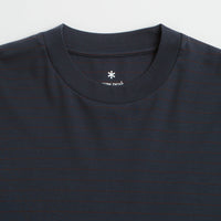 Snow Peak Organic Cotton Mercerized Long Sleeve T-Shirt in Blue Border thumbnail