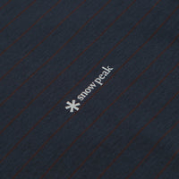 Snow Peak Organic Cotton Mercerized Long Sleeve T-Shirt in Blue Border thumbnail