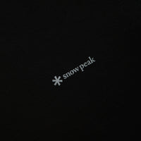 Snow Peak Organic Cotton Mercerized T-Shirt in Black thumbnail