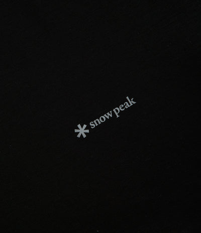 Snow Peak Organic Cotton Mercerized T-Shirt in Black