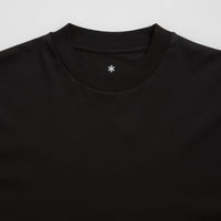 Snow Peak Organic Cotton Mercerized T-Shirt in Black thumbnail