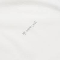 Snow Peak Organic Cotton Mercerized T-Shirt in White thumbnail