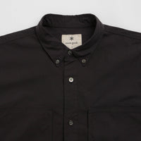 Snow Peak Organic Cotton Pullover Shirt - Black thumbnail