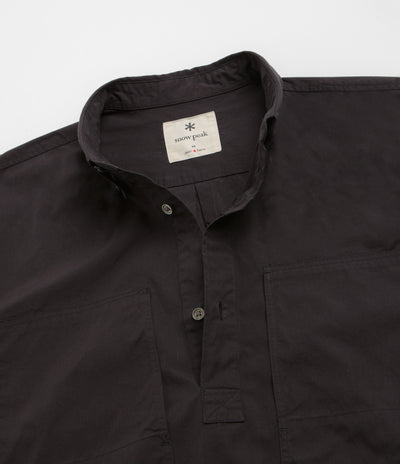Snow Peak Organic Cotton Pullover Shirt - Black