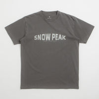 Snow Peak Oval Logo T-Shirt - Charcoal thumbnail