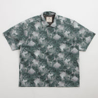 Snow Peak Patterned Mori Short Sleeve Shirt in Green thumbnail