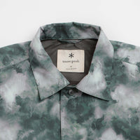 Snow Peak Patterned Mori Short Sleeve Shirt in Green thumbnail