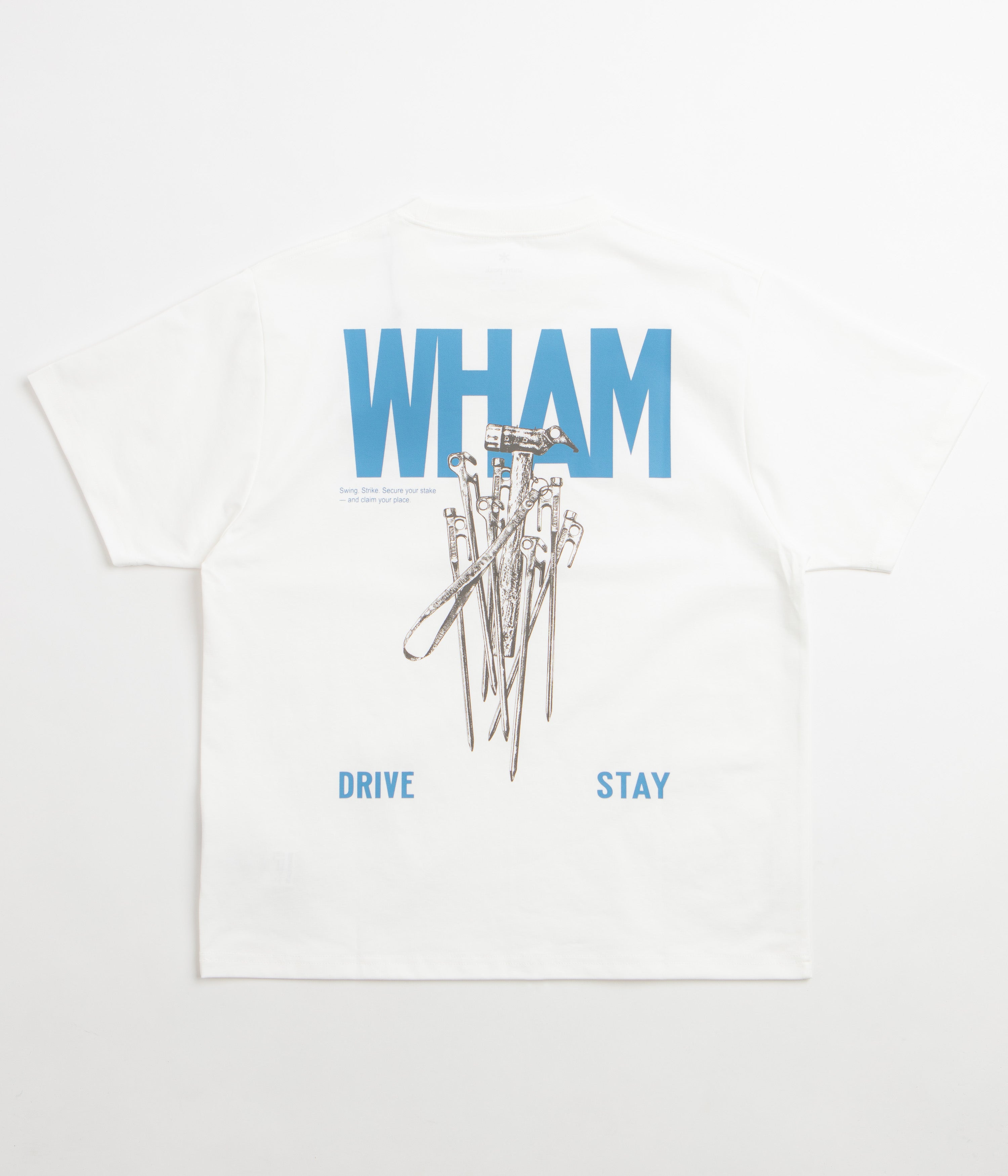 Snow Peak Pegs And Hammer T-Shirt in Off White