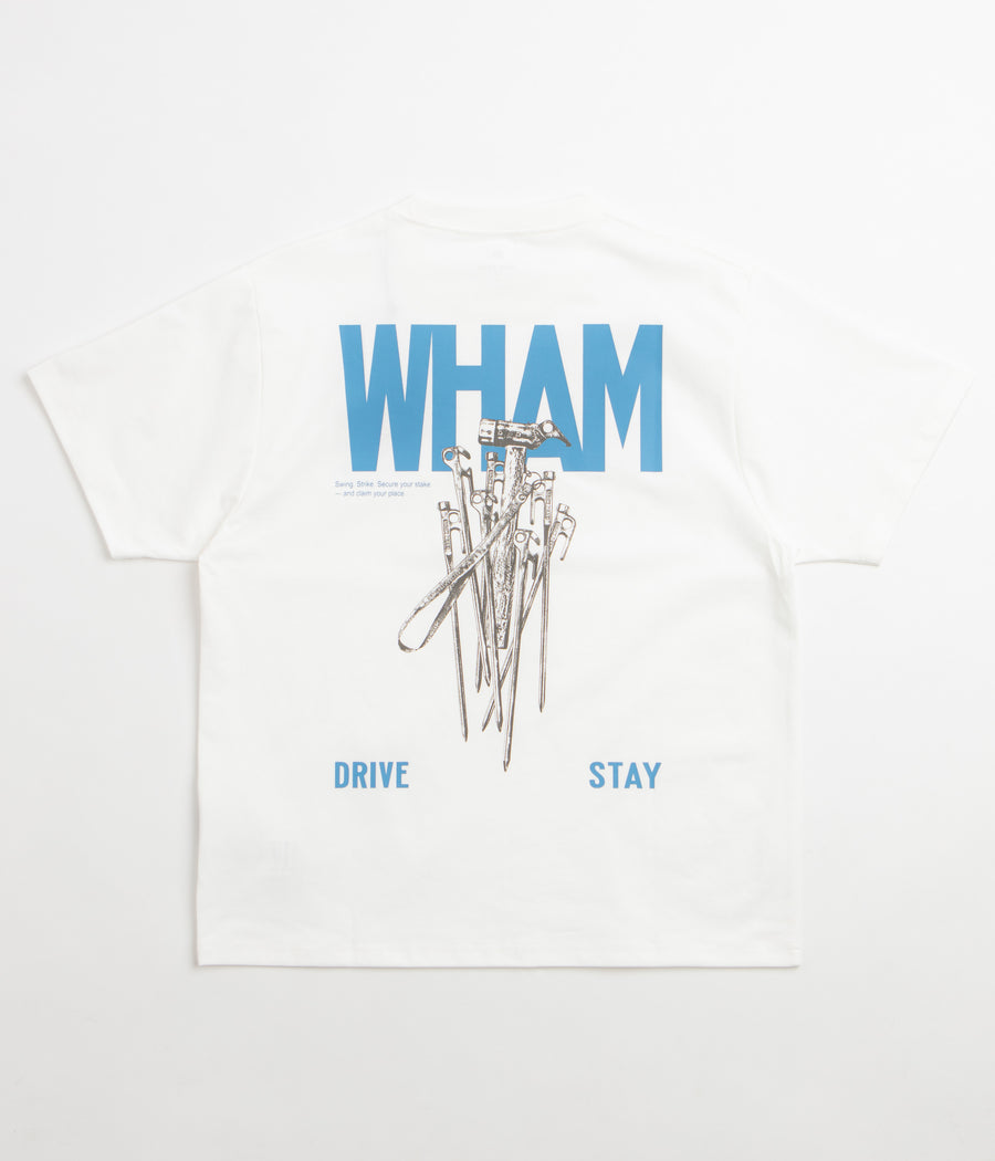 Snow Peak Pegs And Hammer T-Shirt in Off White