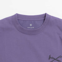 Snow Peak Pegs And Hammer T-Shirt - Purple thumbnail