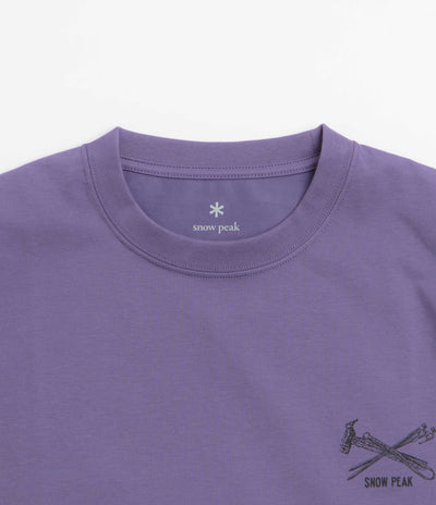 Snow Peak Pegs And Hammer T-Shirt - Purple