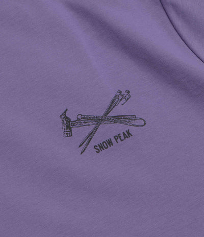 Snow Peak Pegs And Hammer T-Shirt - Purple