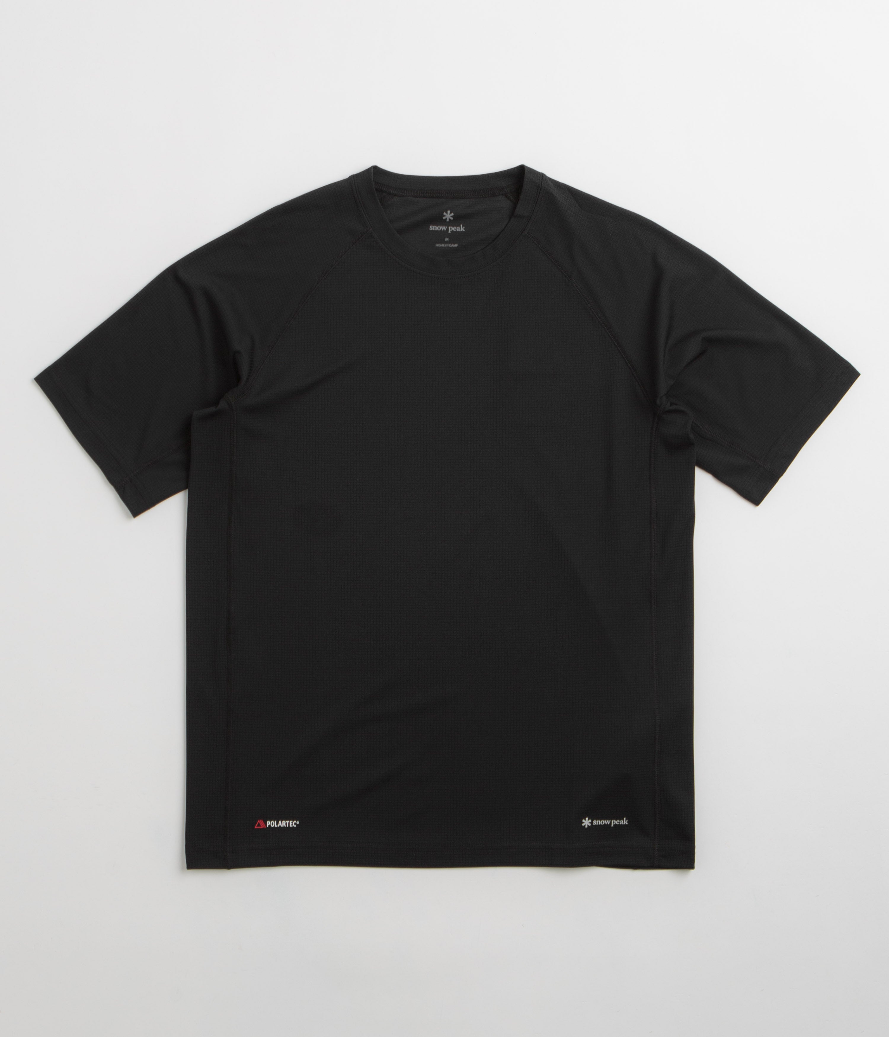 Snow Peak Polartec Power Dry T-Shirt - Black