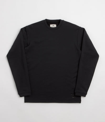 Snow Peak Polartec Power Wool Crewneck Sweatshirt - Black