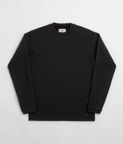 Snow Peak Polartec Power Wool Crewneck Sweatshirt - Black