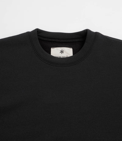 Snow Peak Polartec Power Wool Crewneck Sweatshirt - Black