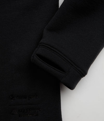 Snow Peak Polartec Power Wool Crewneck Sweatshirt - Black