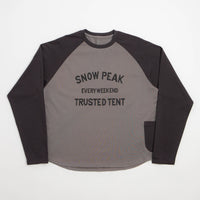 Snow Peak Raglan Long Sleeve T-Shirt - Greige thumbnail
