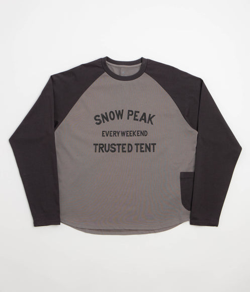 Snow Peak Raglan Long Sleeve T-Shirt - Greige
