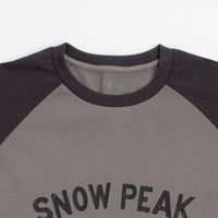 Snow Peak Raglan Long Sleeve T-Shirt - Greige thumbnail