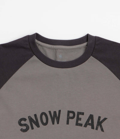 Snow Peak Raglan Long Sleeve T-Shirt - Greige