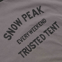 Snow Peak Raglan Long Sleeve T-Shirt - Greige thumbnail