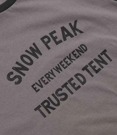 Snow Peak Raglan Long Sleeve T-Shirt - Greige