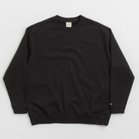 Snow Peak Recycled Cotton Crewneck Sweatshirt in Black thumbnail