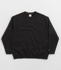 Snow Peak Recycled Cotton Crewneck Sweatshirt in Black