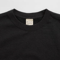 Snow Peak Recycled Cotton Crewneck Sweatshirt in Black thumbnail