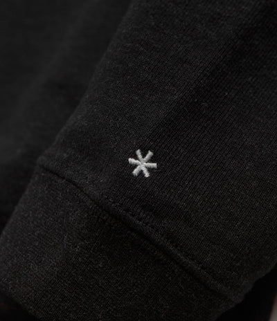 Snow Peak Recycled Cotton Crewneck Sweatshirt in Black