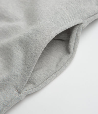 Snow Peak Recycled Cotton Crewneck Sweatshirt in Mid Grey