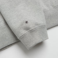 Snow Peak Recycled Cotton Crewneck Sweatshirt in Mid Grey thumbnail