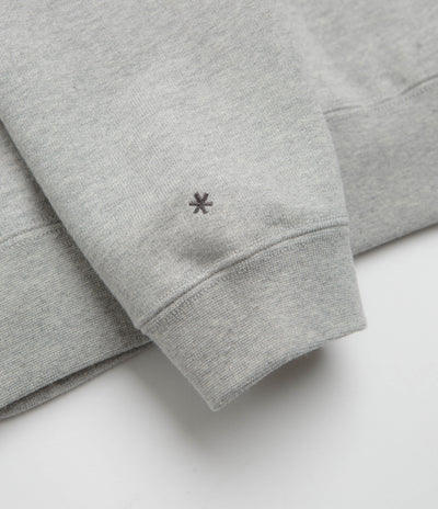 Snow Peak Recycled Cotton Crewneck Sweatshirt in Mid Grey