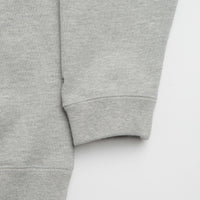Snow Peak Recycled Cotton Crewneck Sweatshirt in Mid Grey thumbnail