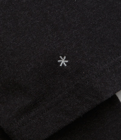 Snow Peak Recycled Cotton Heavy Mockneck T-Shirt in Black