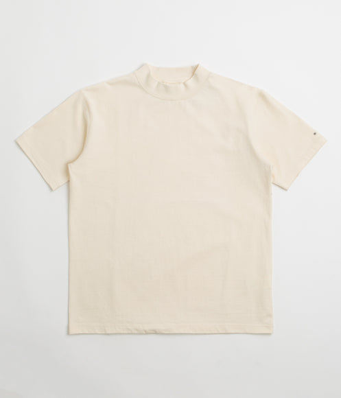 Snow Peak Recycled Cotton Heavy Mockneck T-Shirt - Ecru