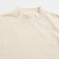 Snow Peak Recycled Cotton Heavy Mockneck T-Shirt - Ecru thumbnail