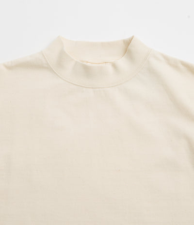 Snow Peak Recycled Cotton Heavy Mockneck T-Shirt - Ecru