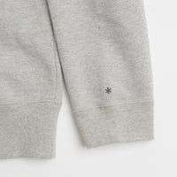Snow Peak Recycled Cotton Hoodie in Mid Grey thumbnail