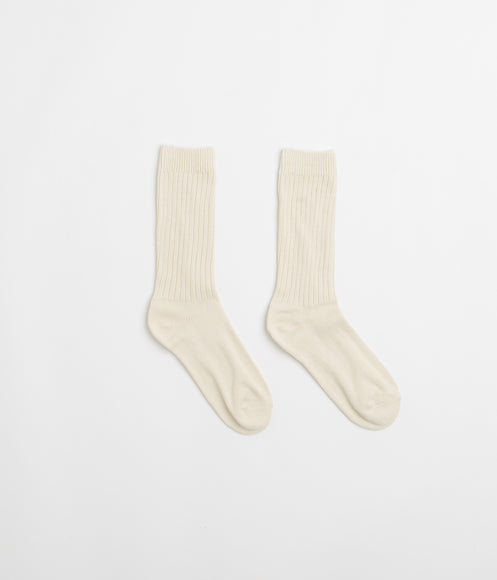 Snow Peak Recycled Cotton Socks - Ecru