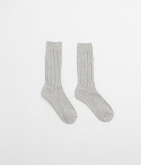 Snow Peak Recycled Cotton Socks - Mid Grey