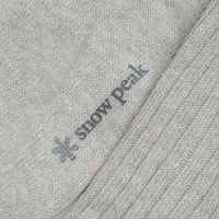 Snow Peak Recycled Cotton Socks in Mid Grey thumbnail