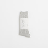 Snow Peak Recycled Cotton Socks in Mid Grey thumbnail