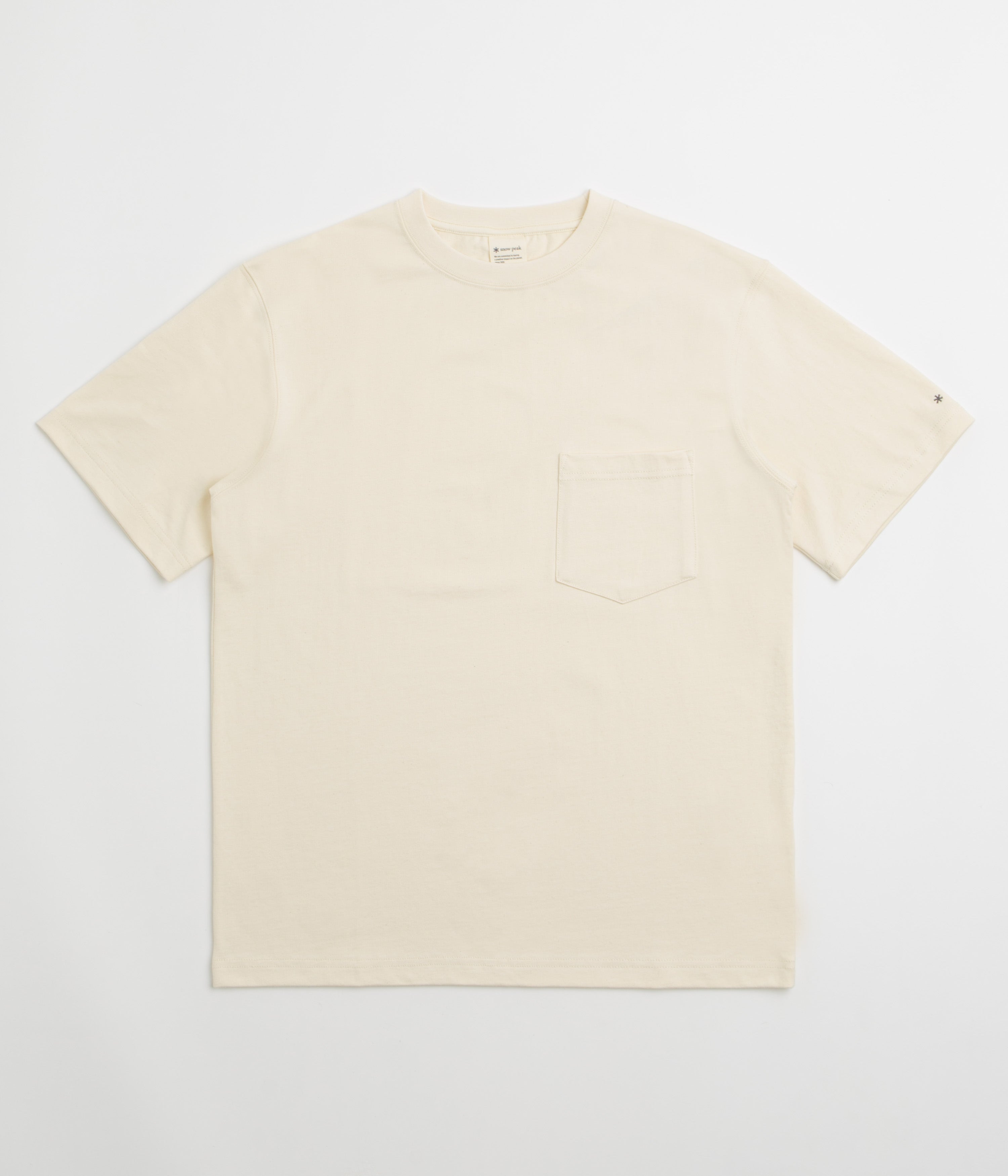 Snow Peak Recycled Cotton T-Shirt in Oatmeal