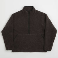 Snow Peak Recycled Wool Boa Sweatshirt in Dark Brown thumbnail
