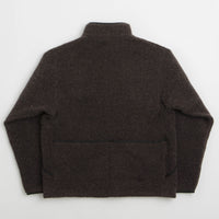 Snow Peak Recycled Wool Boa Sweatshirt in Dark Brown thumbnail